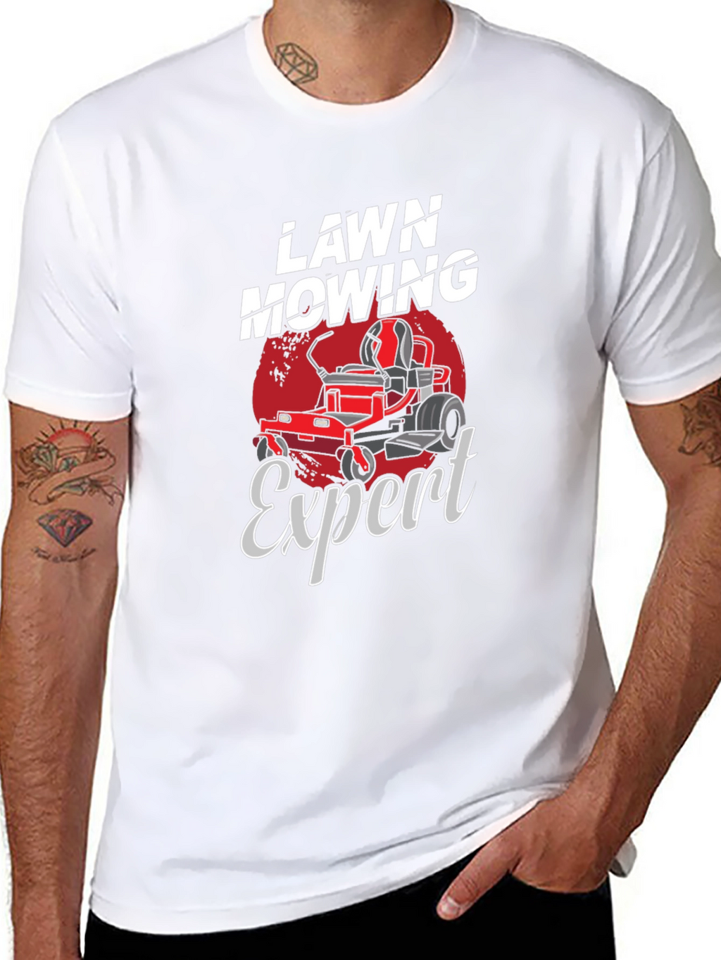 Lawn Mowing Expert Graphic T-Shirt