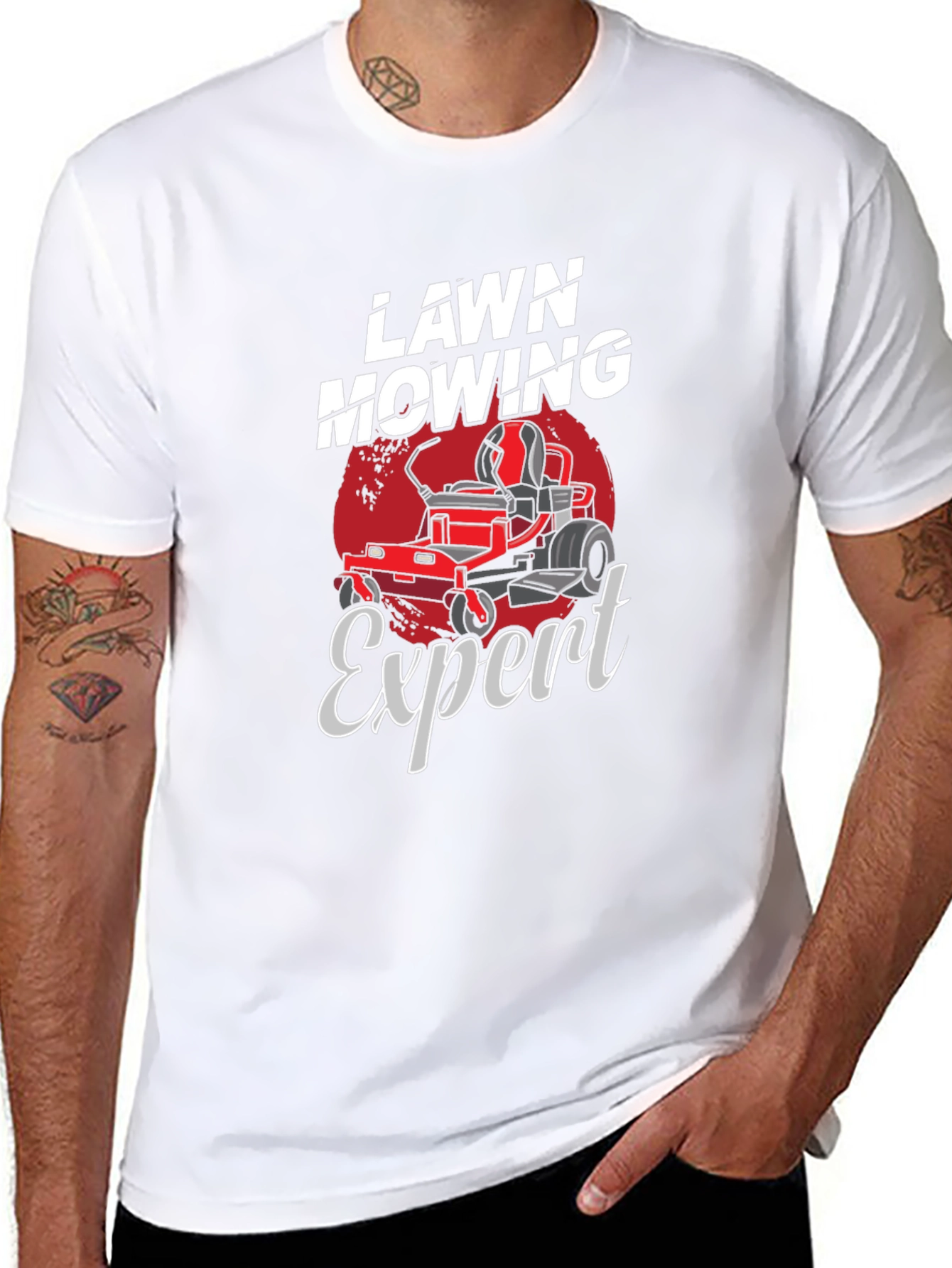 Lawn Mowing Expert Graphic T-Shirt