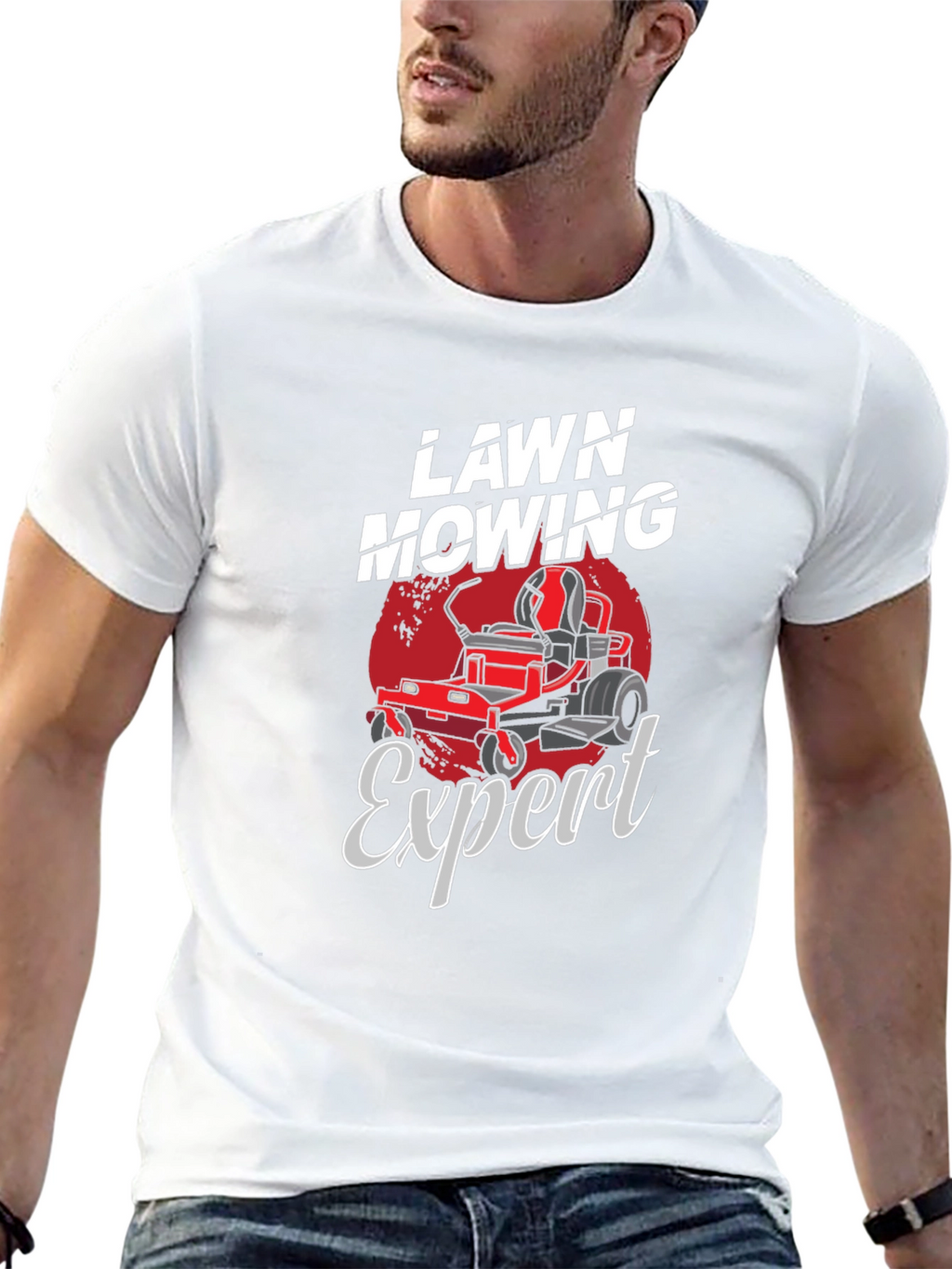 Lawn Mowing Expert Graphic T-Shirt