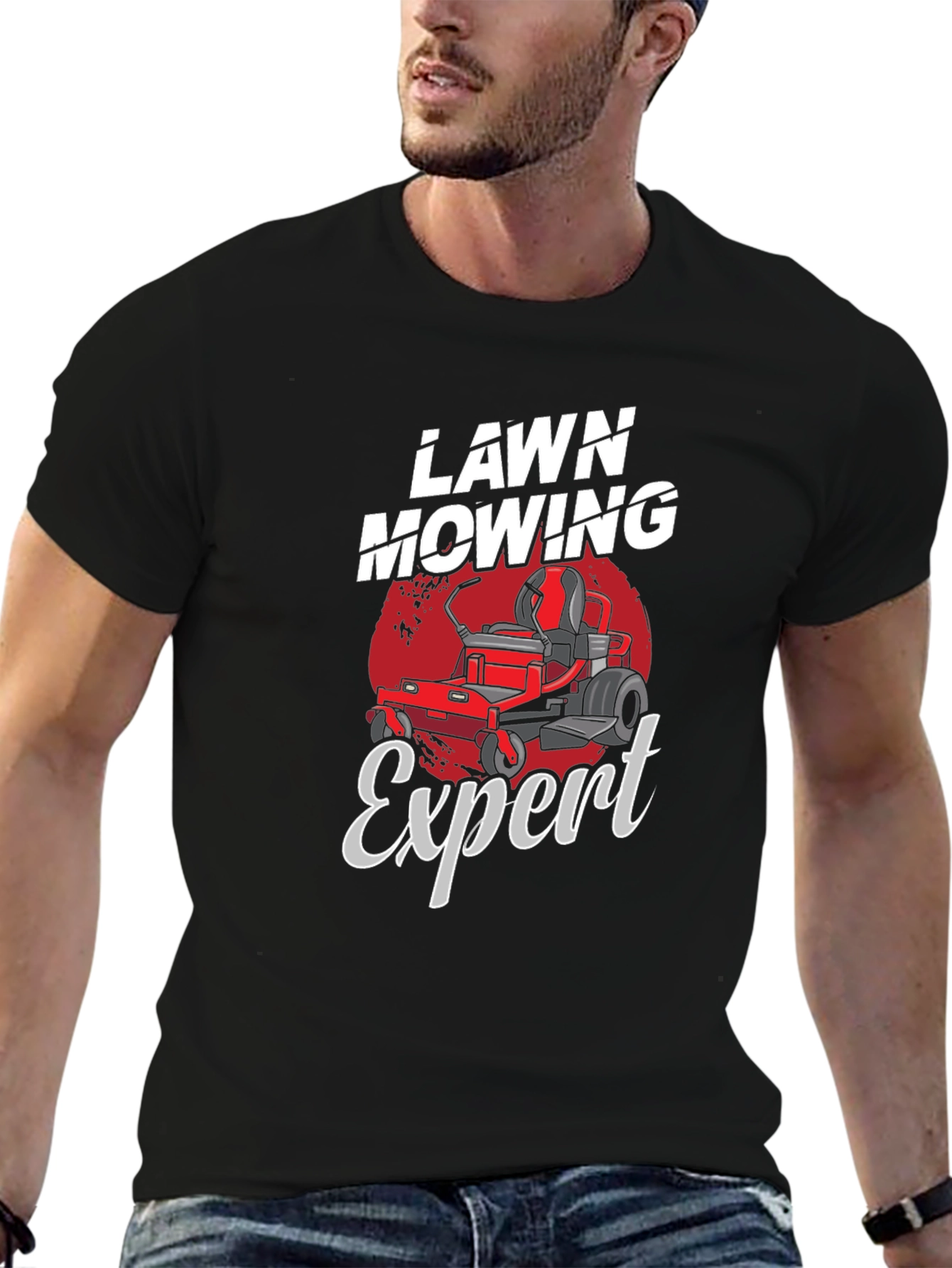 Lawn Mowing Expert Graphic T-Shirt
