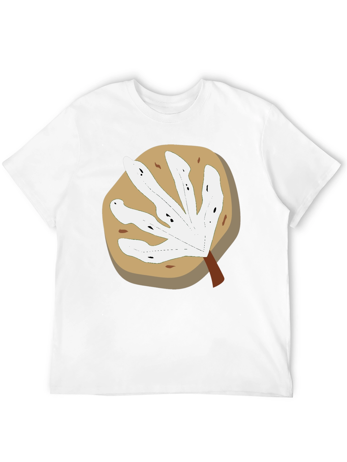 Abstract Leaf Graphic T-Shirt