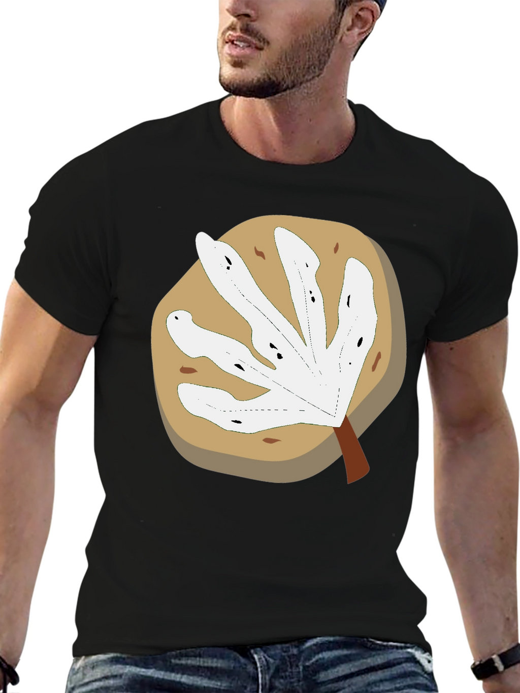 Abstract Leaf Graphic T-Shirt