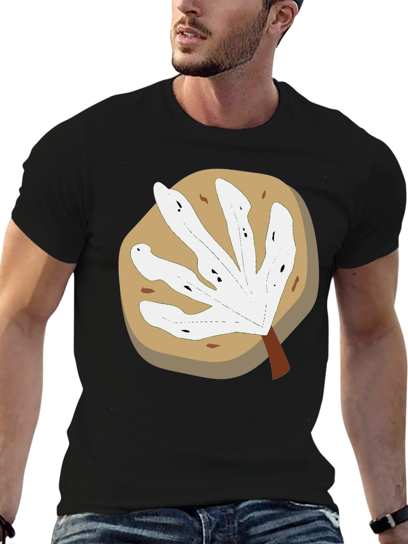 Abstract Leaf Graphic T-Shirt
