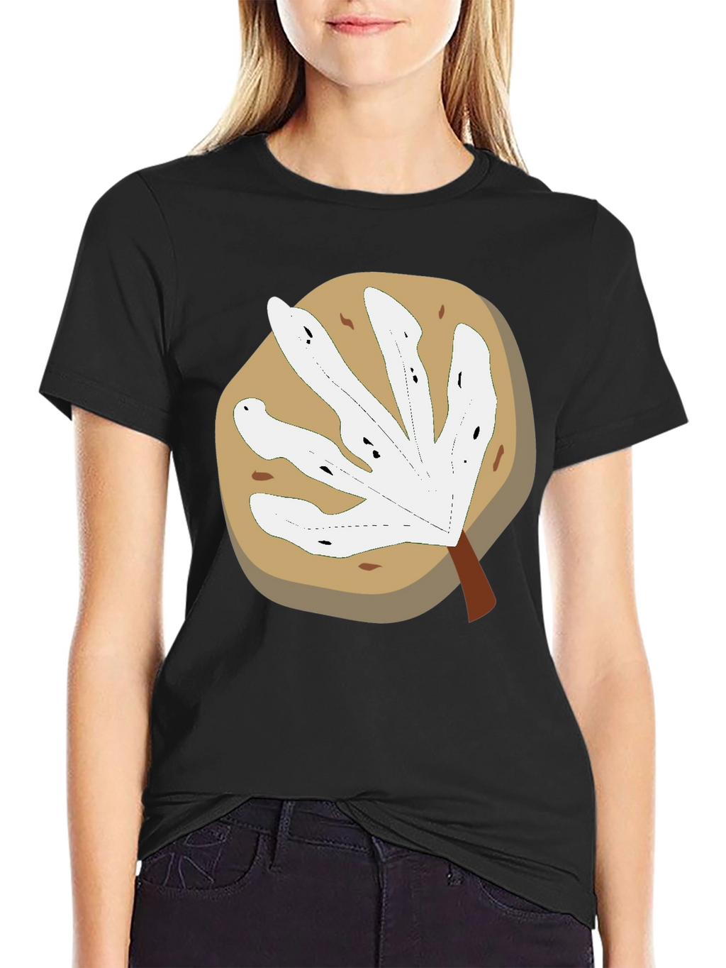 Abstract Leaf Graphic T-Shirt