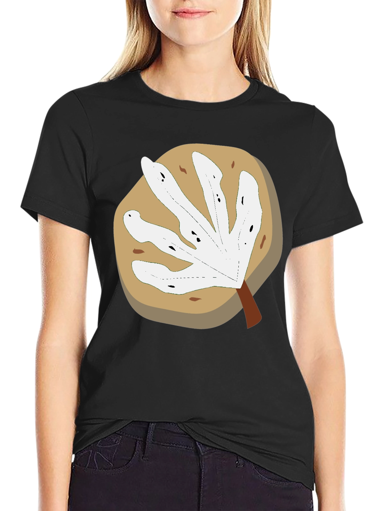 Abstract Leaf Graphic T-Shirt