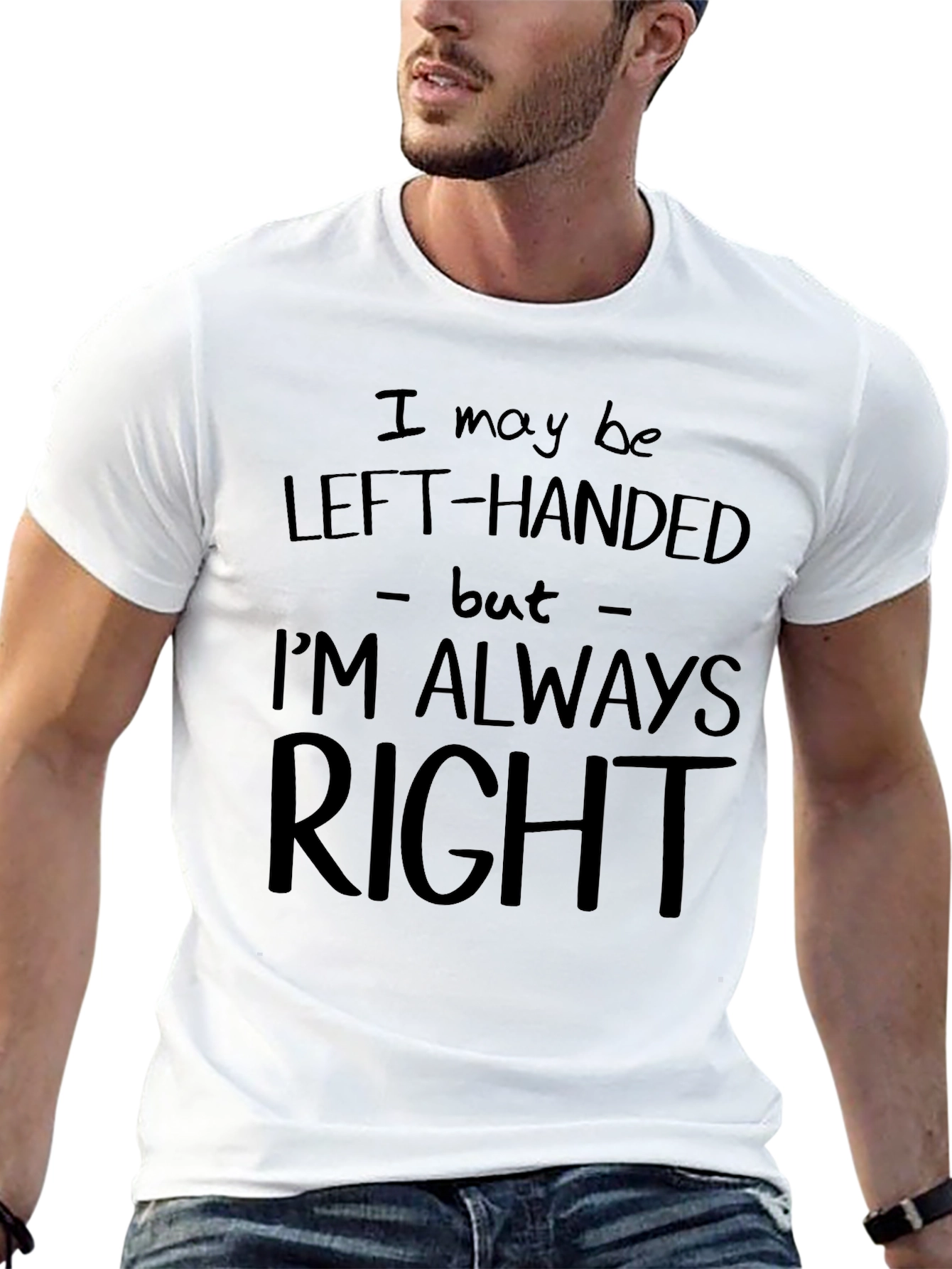 Left-Handed Always Right Graphic Tee - Mens