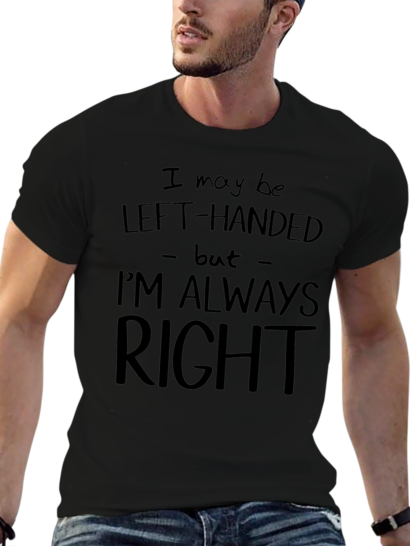 Left-Handed Always Right Graphic Tee - Mens