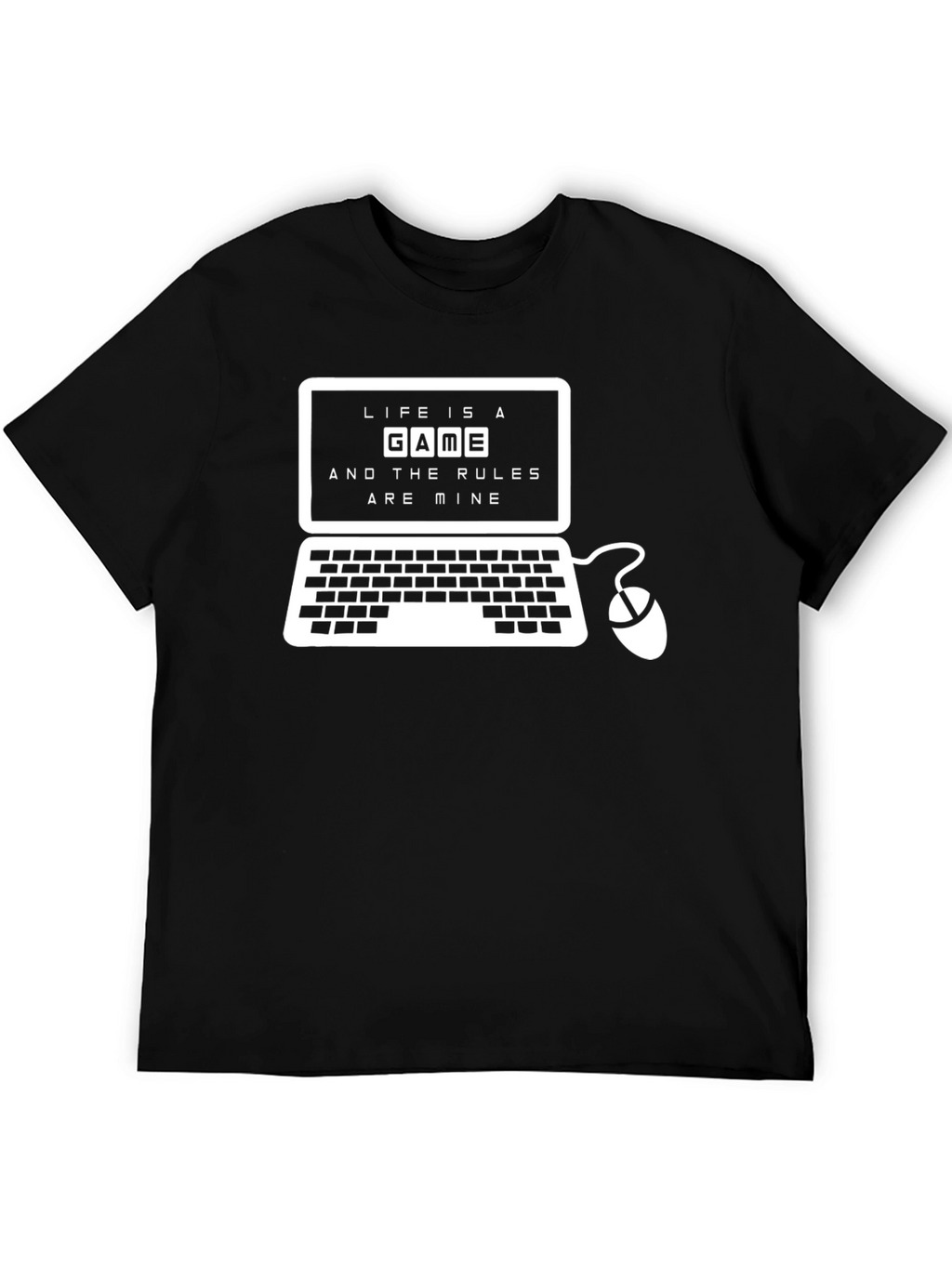 Life is a Game Black T-Shirt - Gamer Style