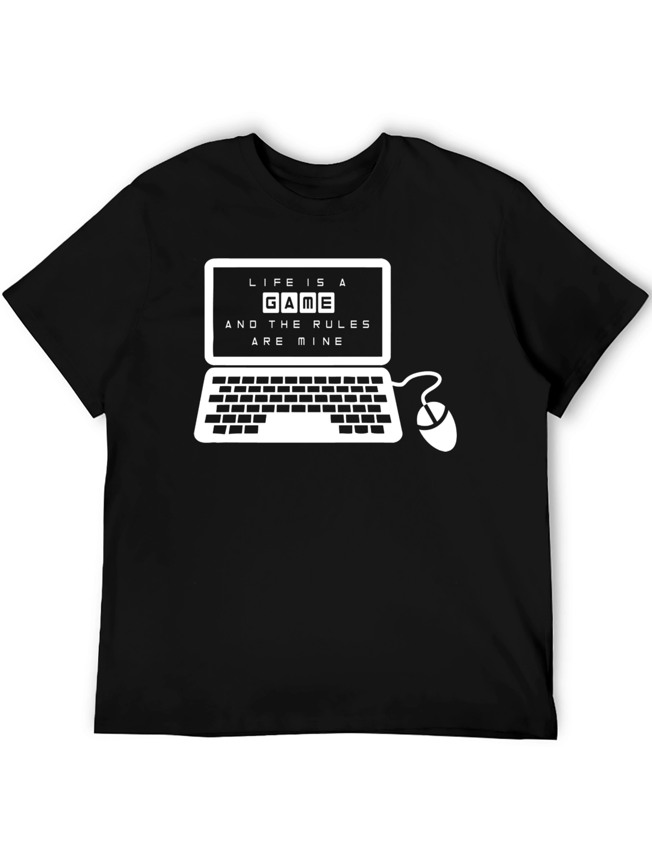 Life is a Game Black T-Shirt - Gamer Style