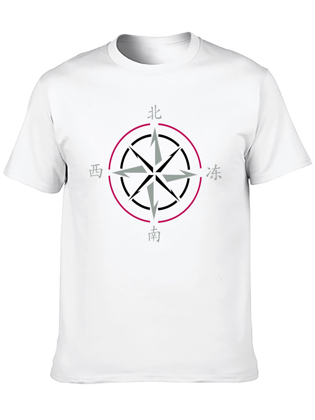 Compass Rose Graphic T-Shirt - Black