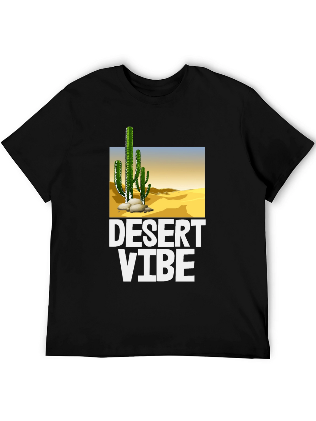 Desert Vibe Graphic T-Shirt - Black
