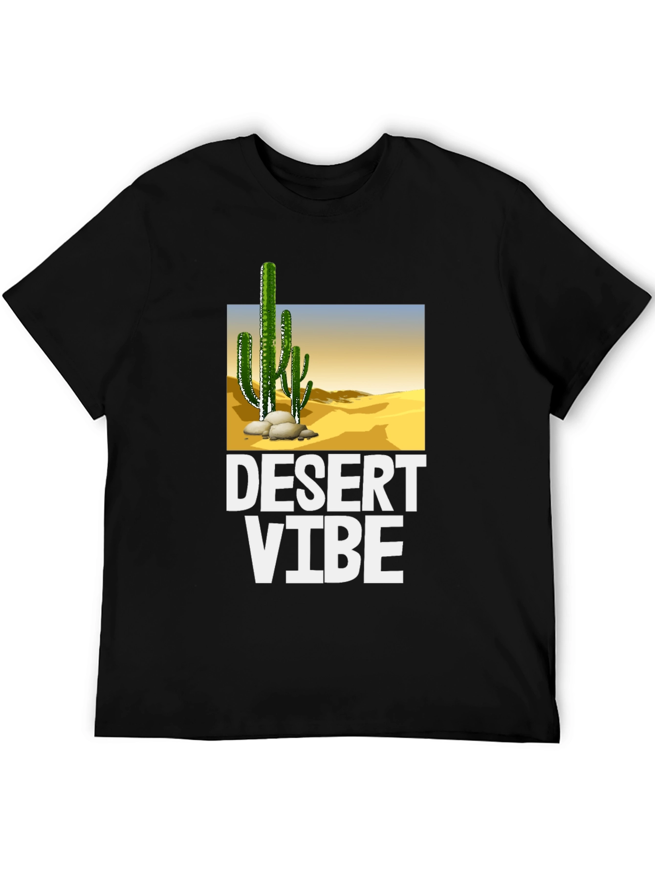 Desert Vibe Graphic T-Shirt - Black