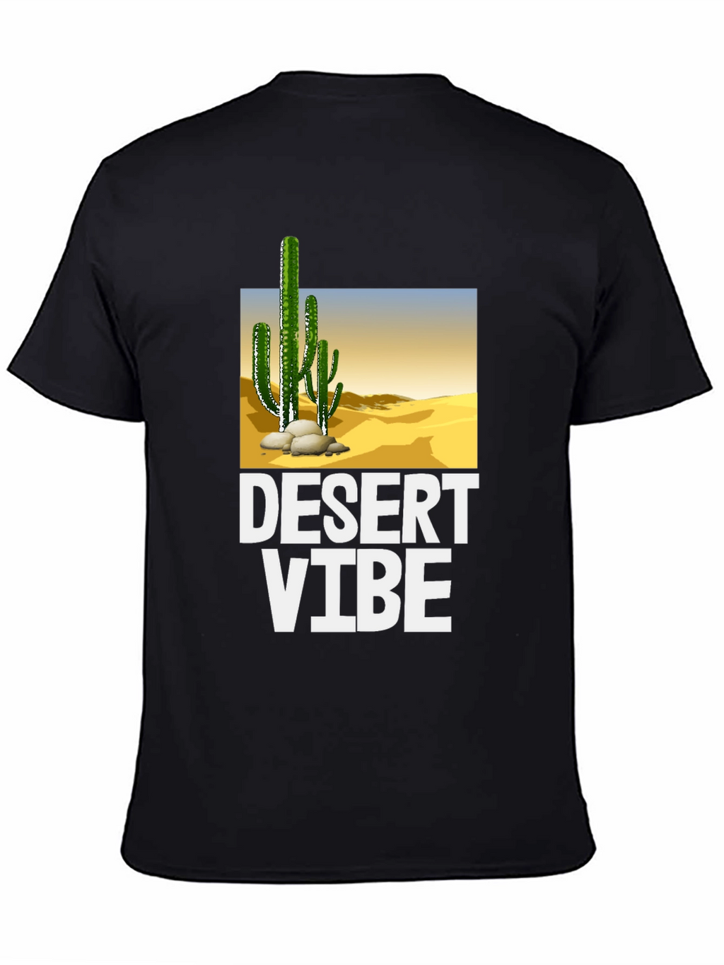 Desert Vibe Graphic T-Shirt - Black