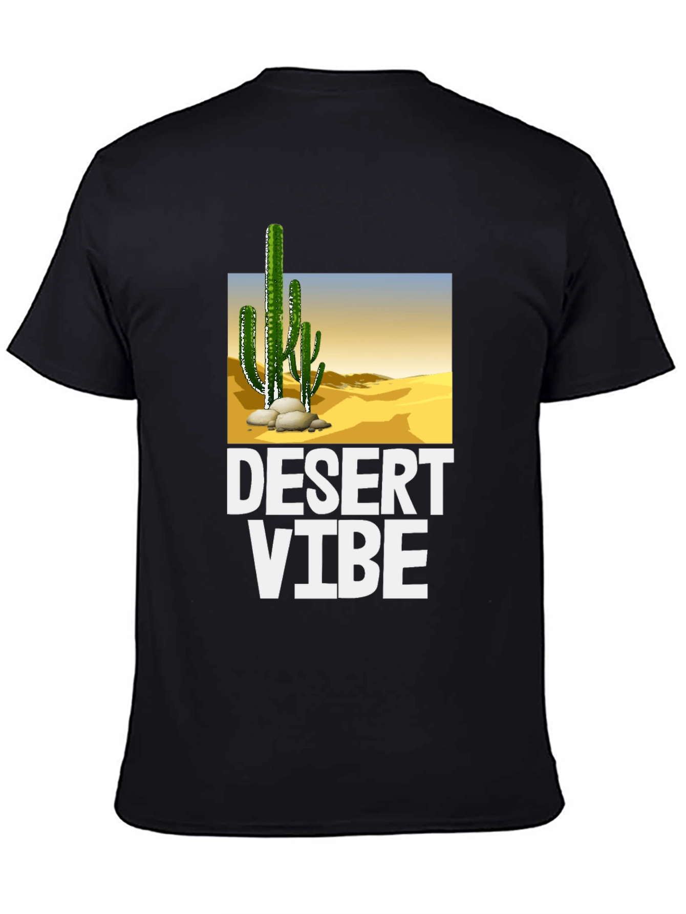 Desert Vibe Graphic T-Shirt - Black