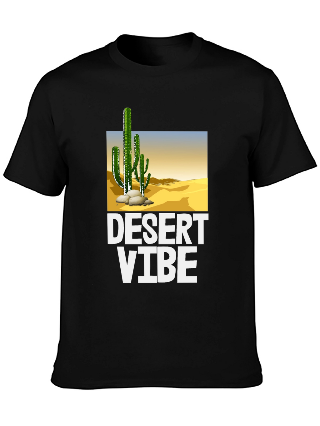 Desert Vibe Graphic T-Shirt - Black