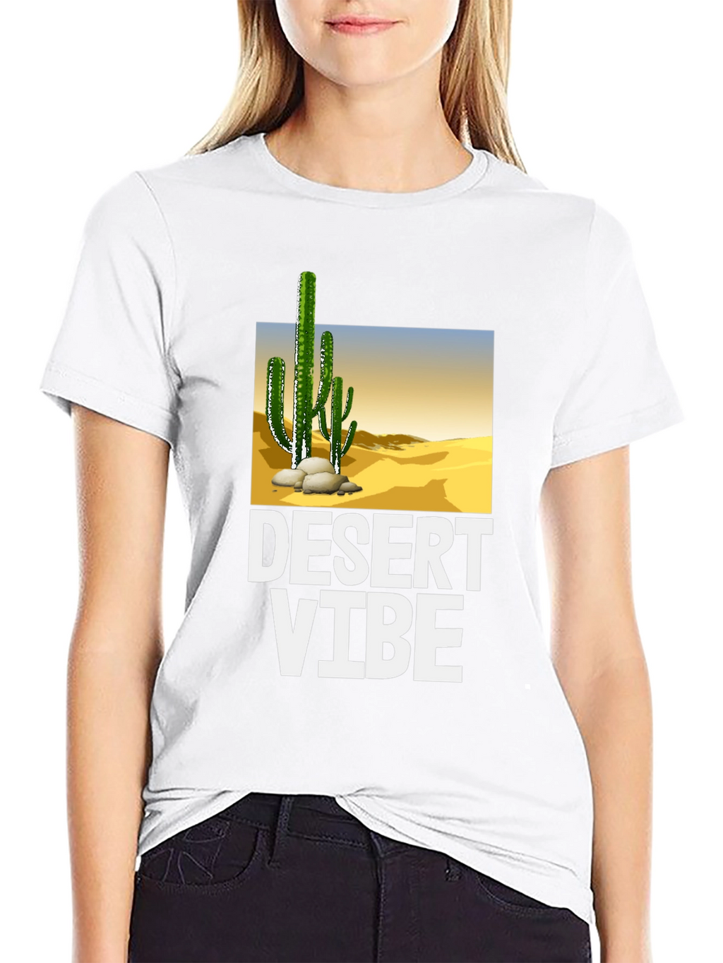 Desert Vibe Graphic T-Shirt - Black
