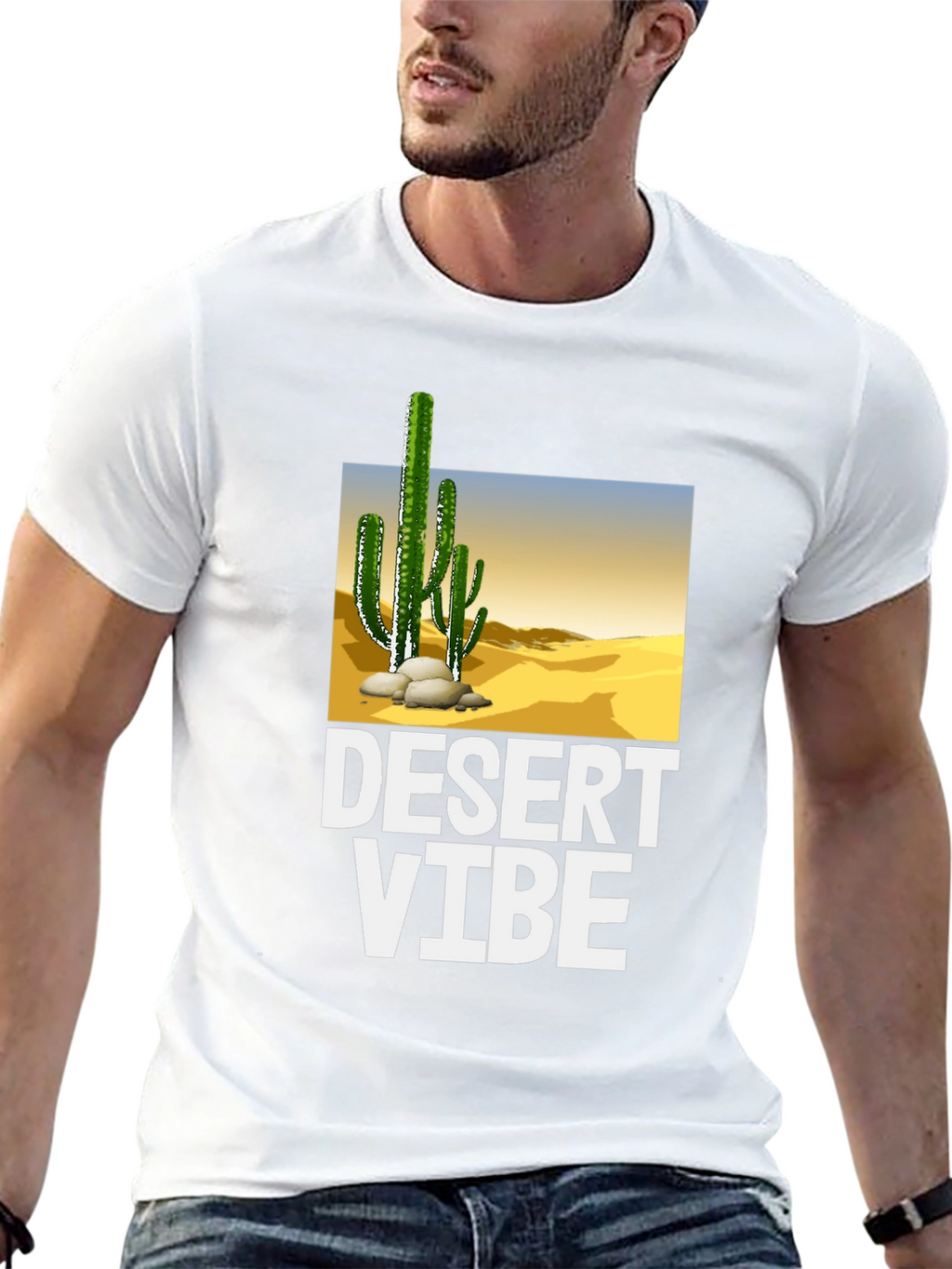 Desert Vibe Graphic T-Shirt - Black