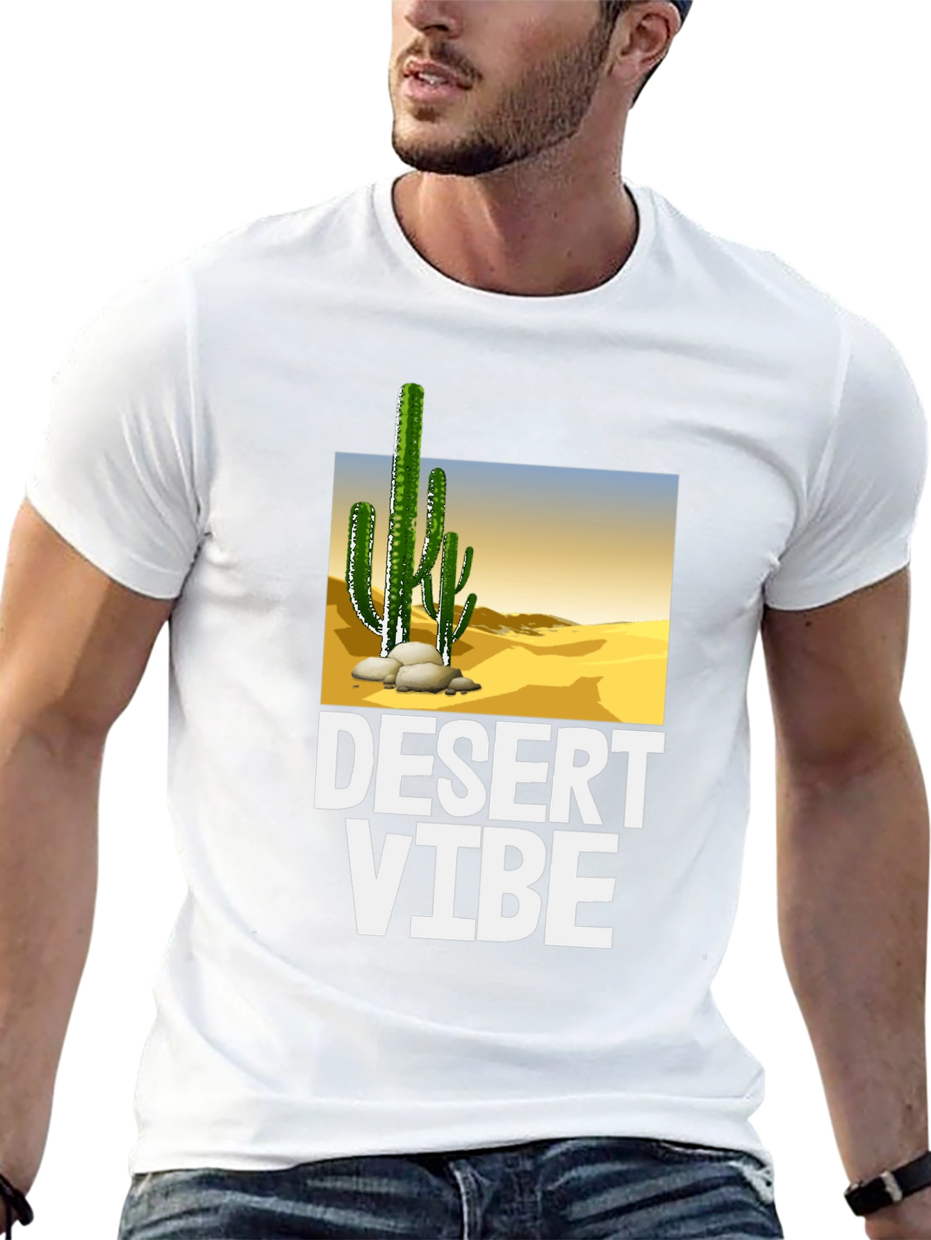 Desert Vibe Graphic T-Shirt - Black