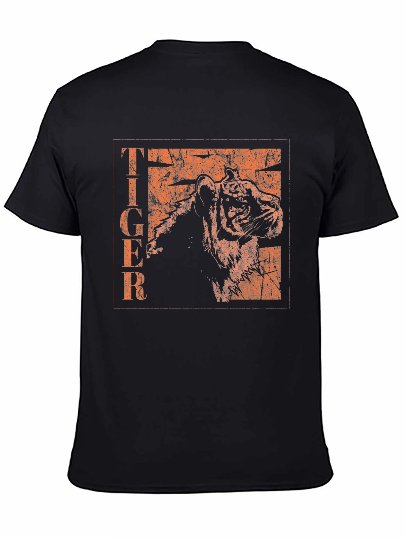 Vintage Tiger Graphic Black T-Shirt