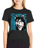 Super Rad Husky Graphic T-Shirt - Cool Dog Tee