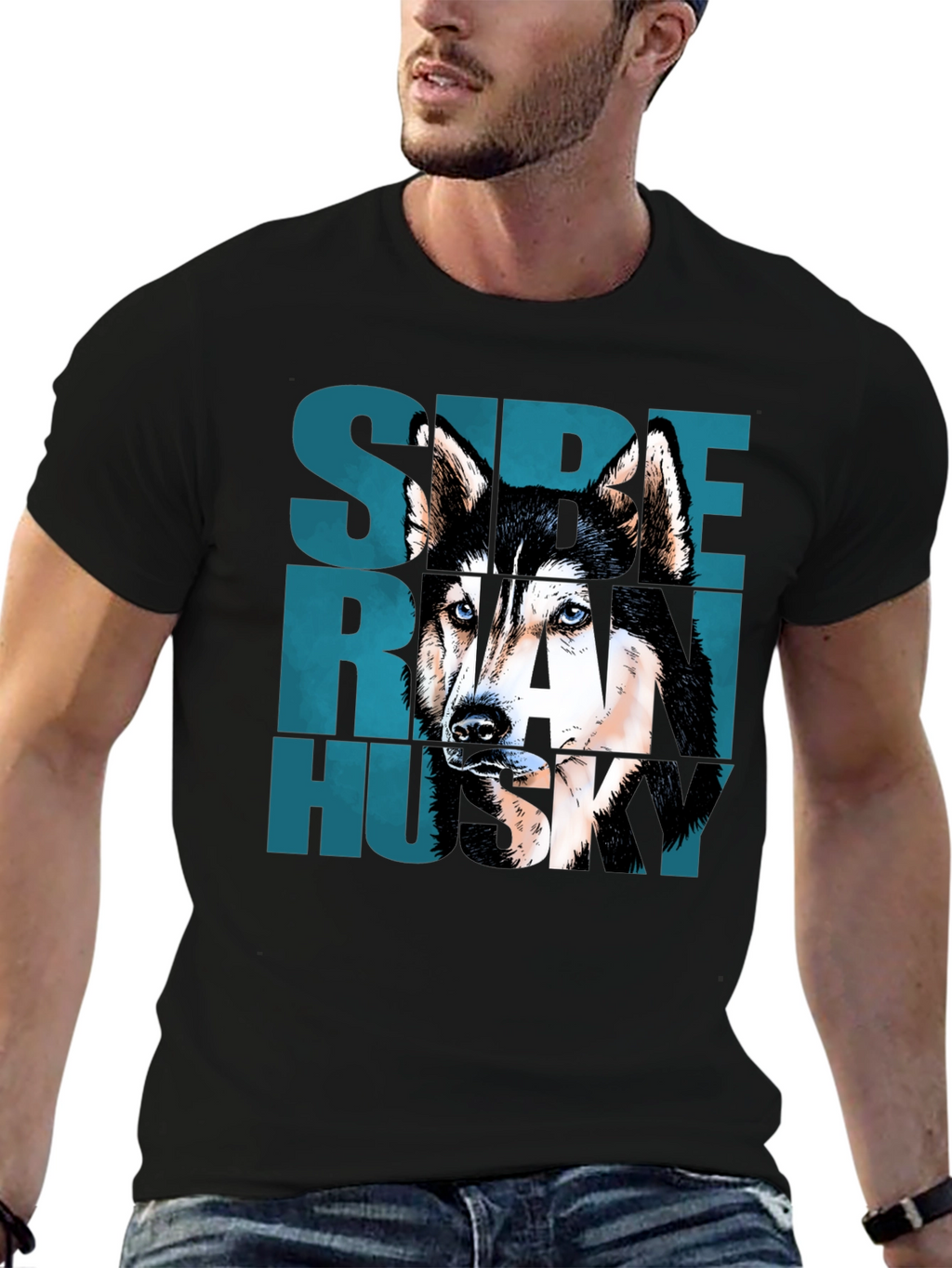 Super Rad Husky Graphic T-Shirt - Cool Dog Tee