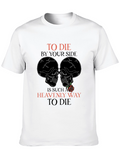 Gothic Skull & Roses Graphic Tee