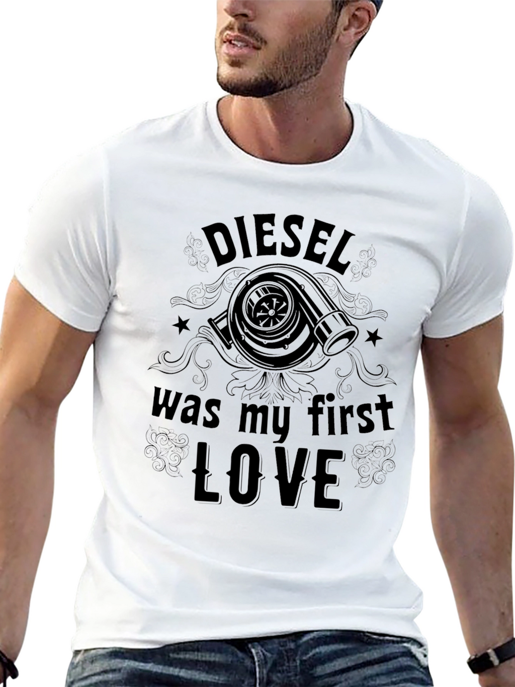 Diesel First Love Black Graphic T-Shirt