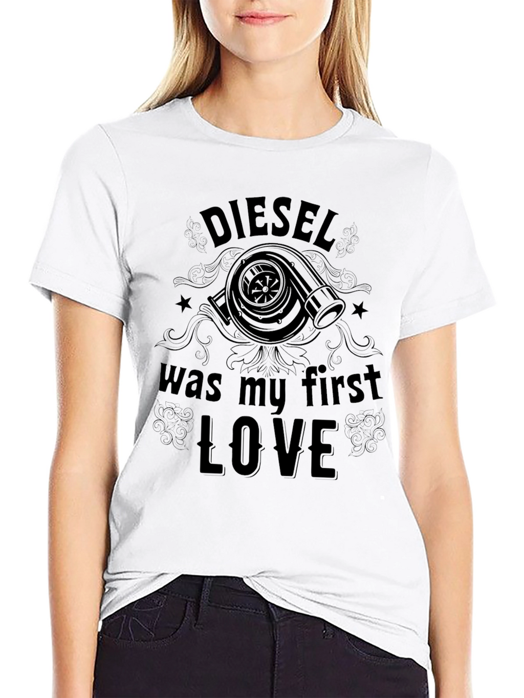 Diesel First Love Black Graphic T-Shirt
