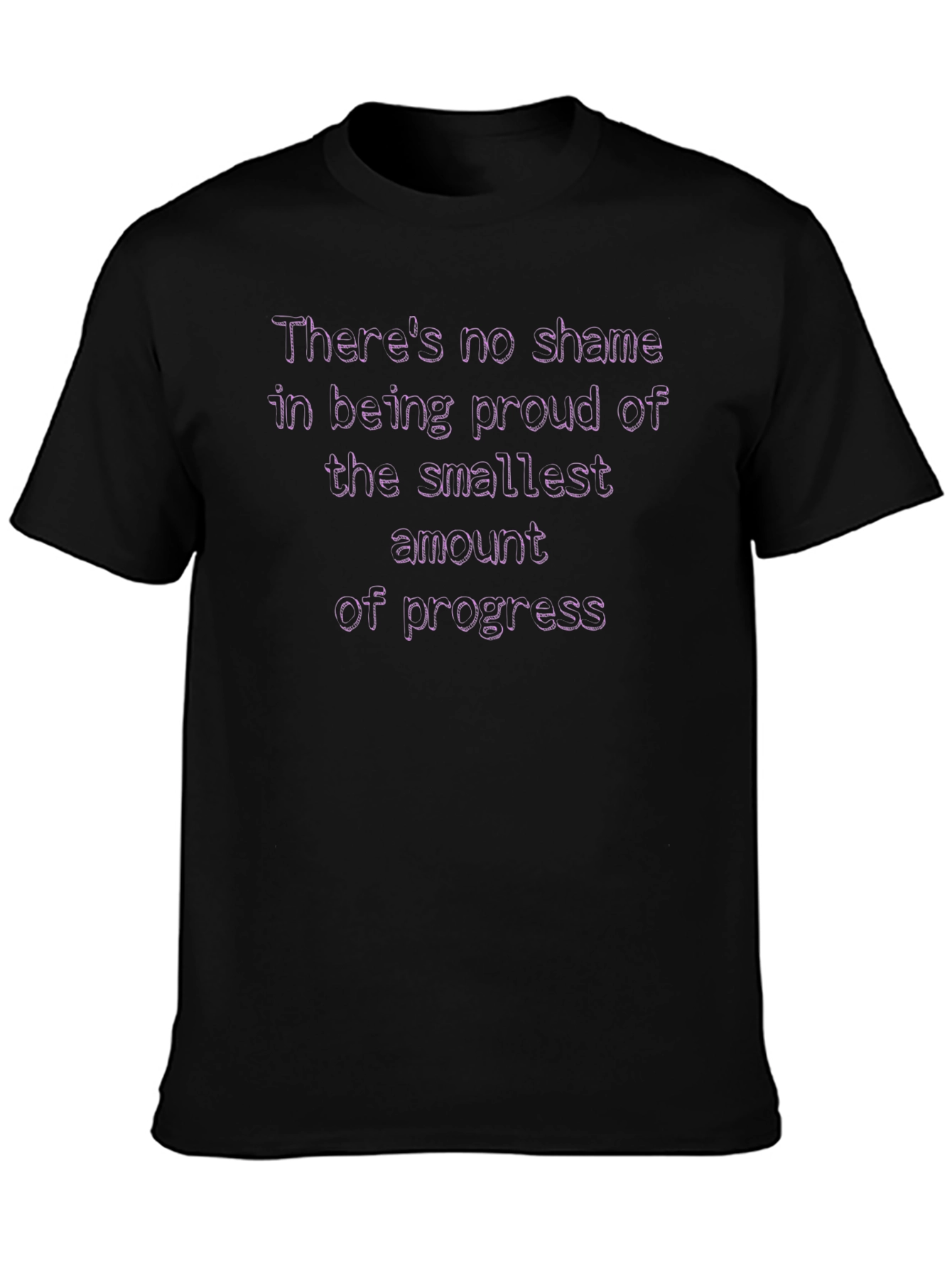 Proud of Progress Black T-Shirt
