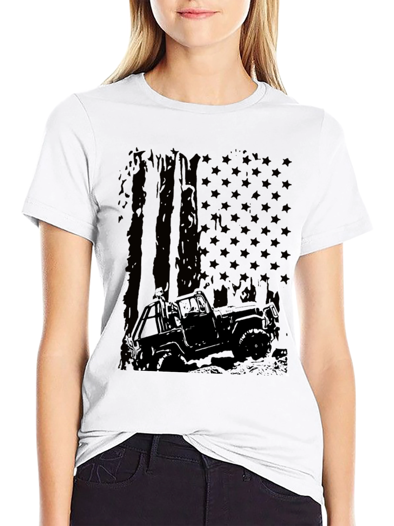 Off-Road American Flag T-Shirt