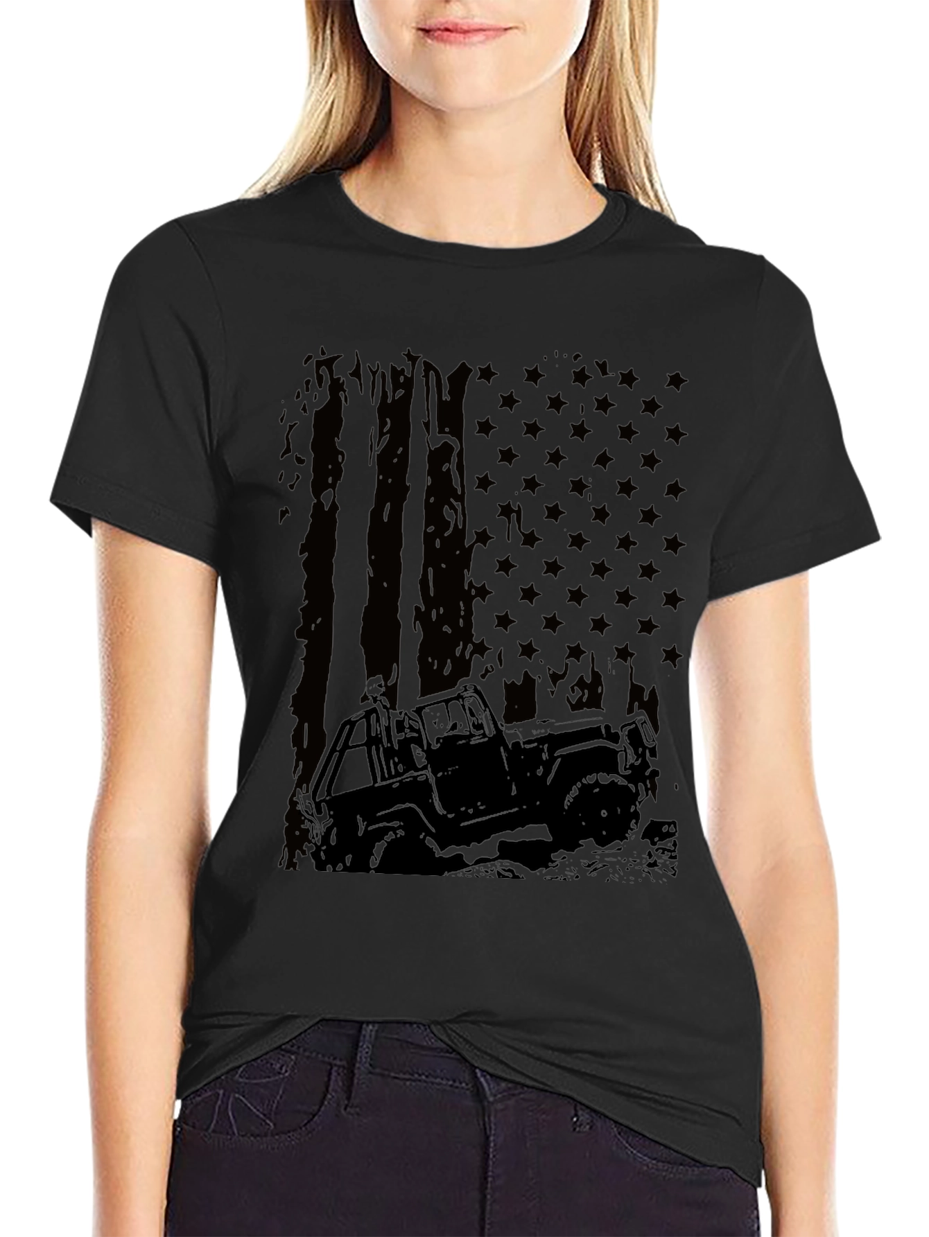 Off-Road American Flag T-Shirt