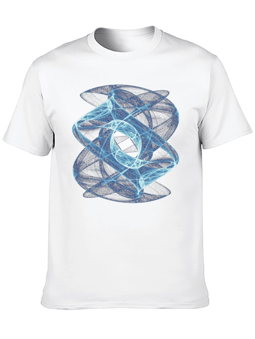 Abstract Swirl Graphic Black Tee
