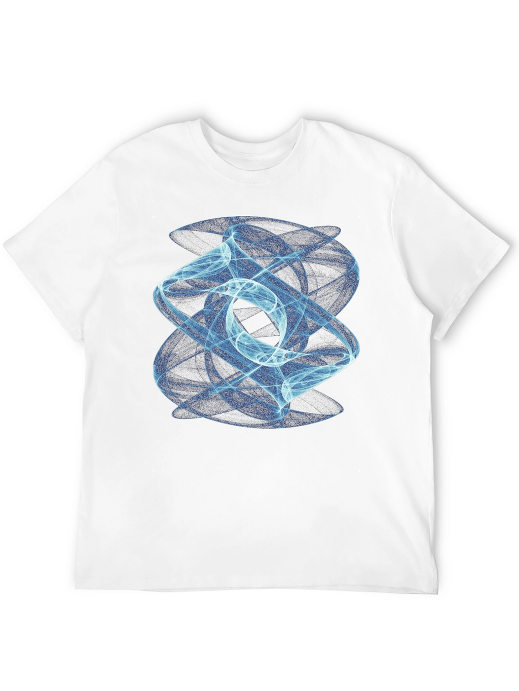 Abstract Swirl Graphic Black Tee