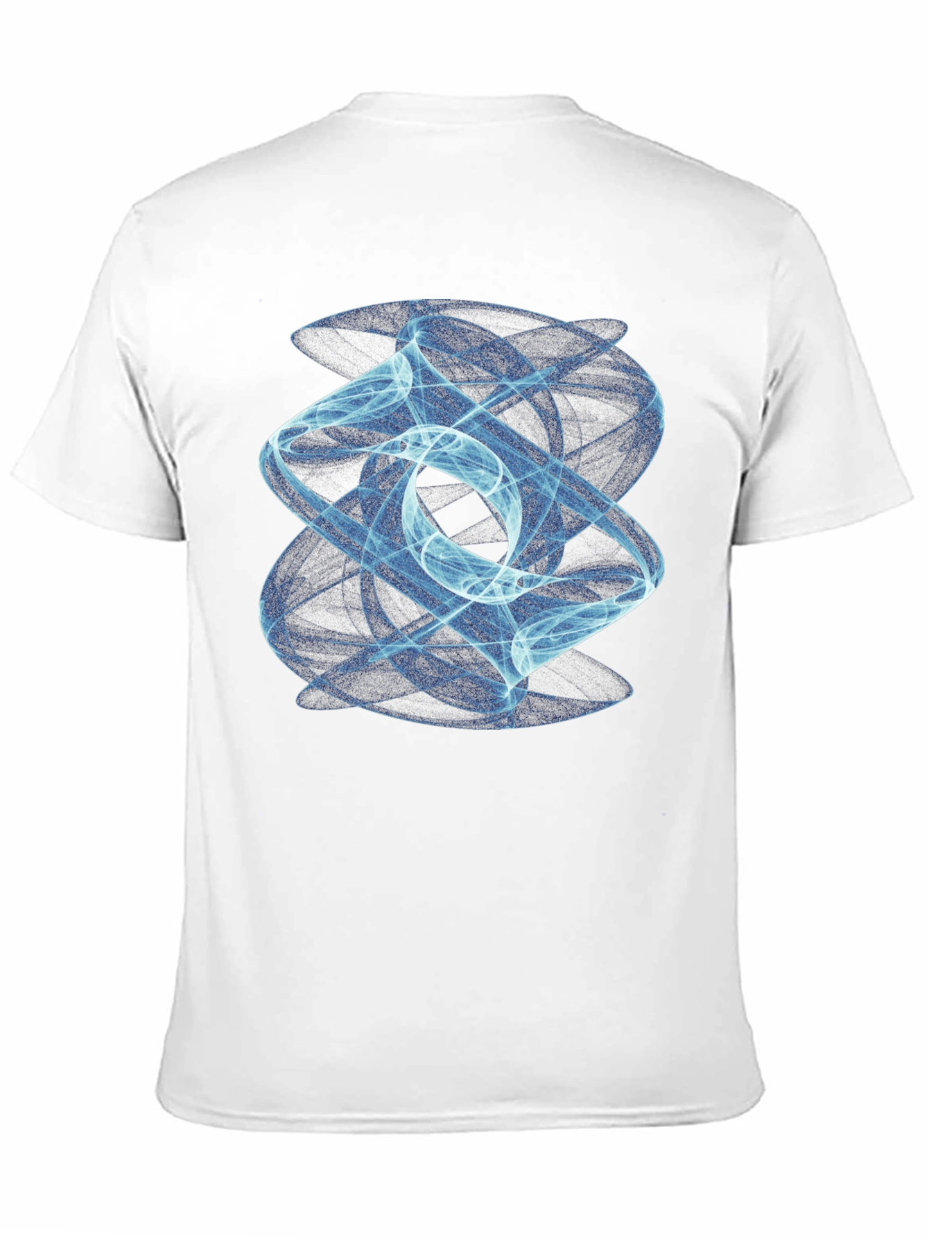 Abstract Swirl Graphic Black Tee