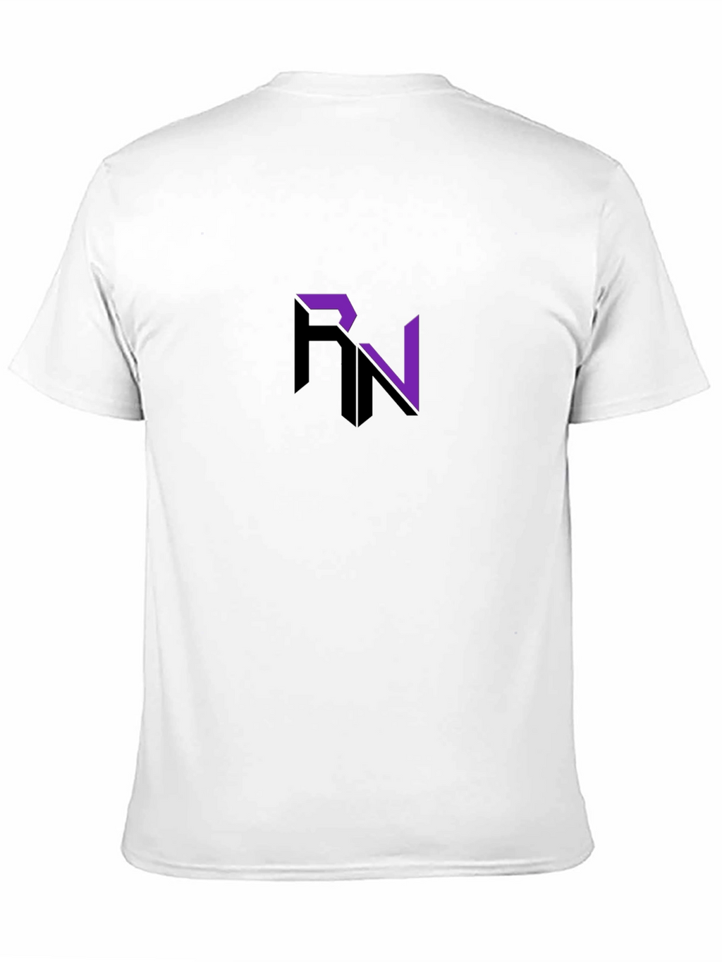 Modern RN Logo Graphic Black T-Shirt