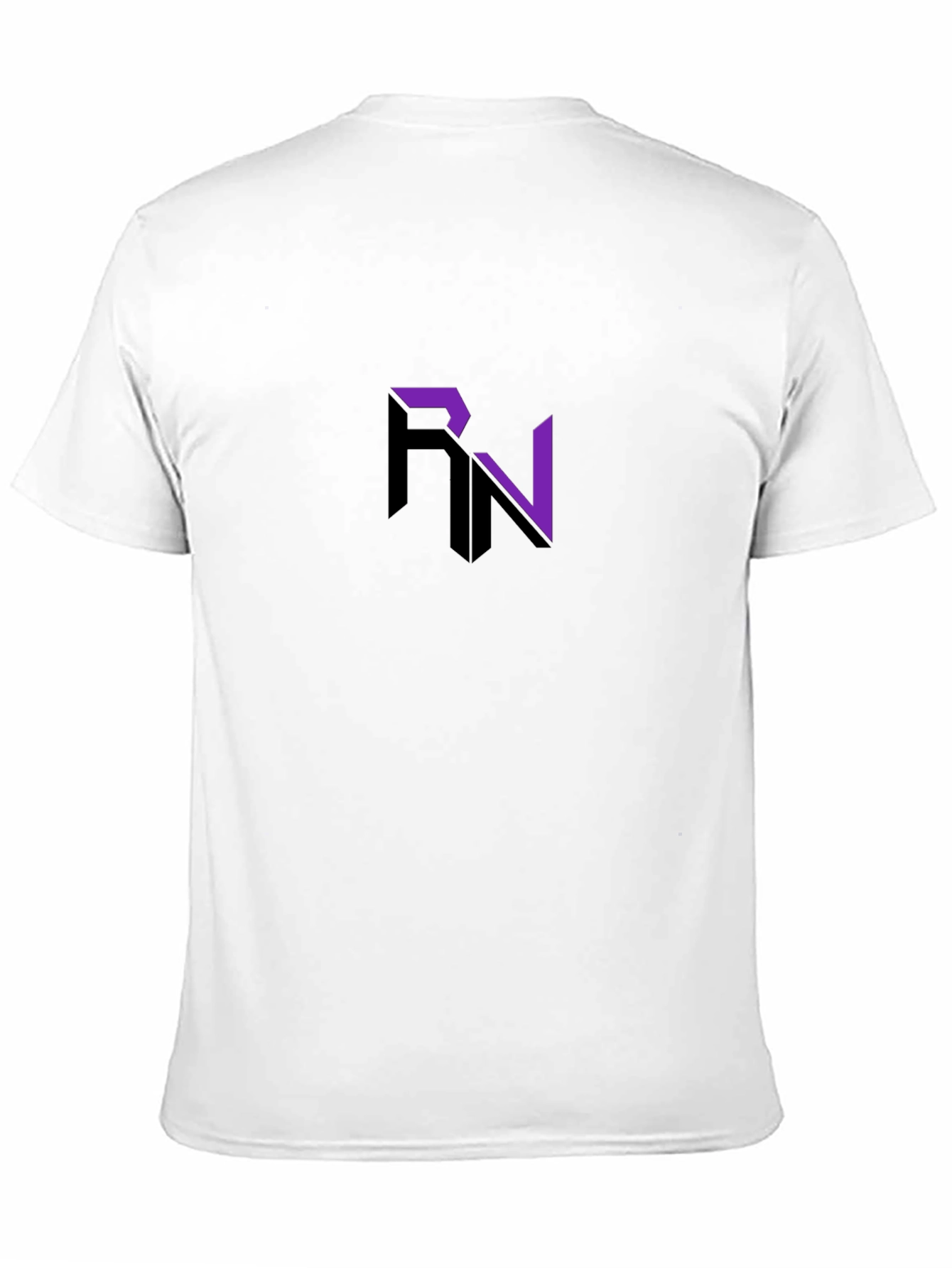 Modern RN Logo Graphic Black T-Shirt
