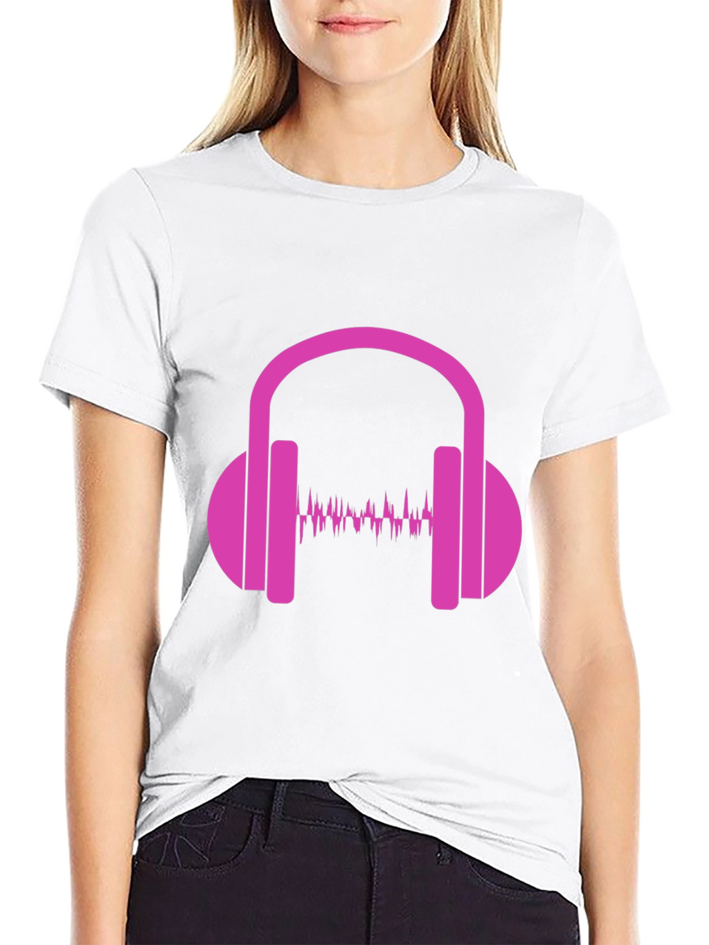 Headphone Music Wave Graphic Tee