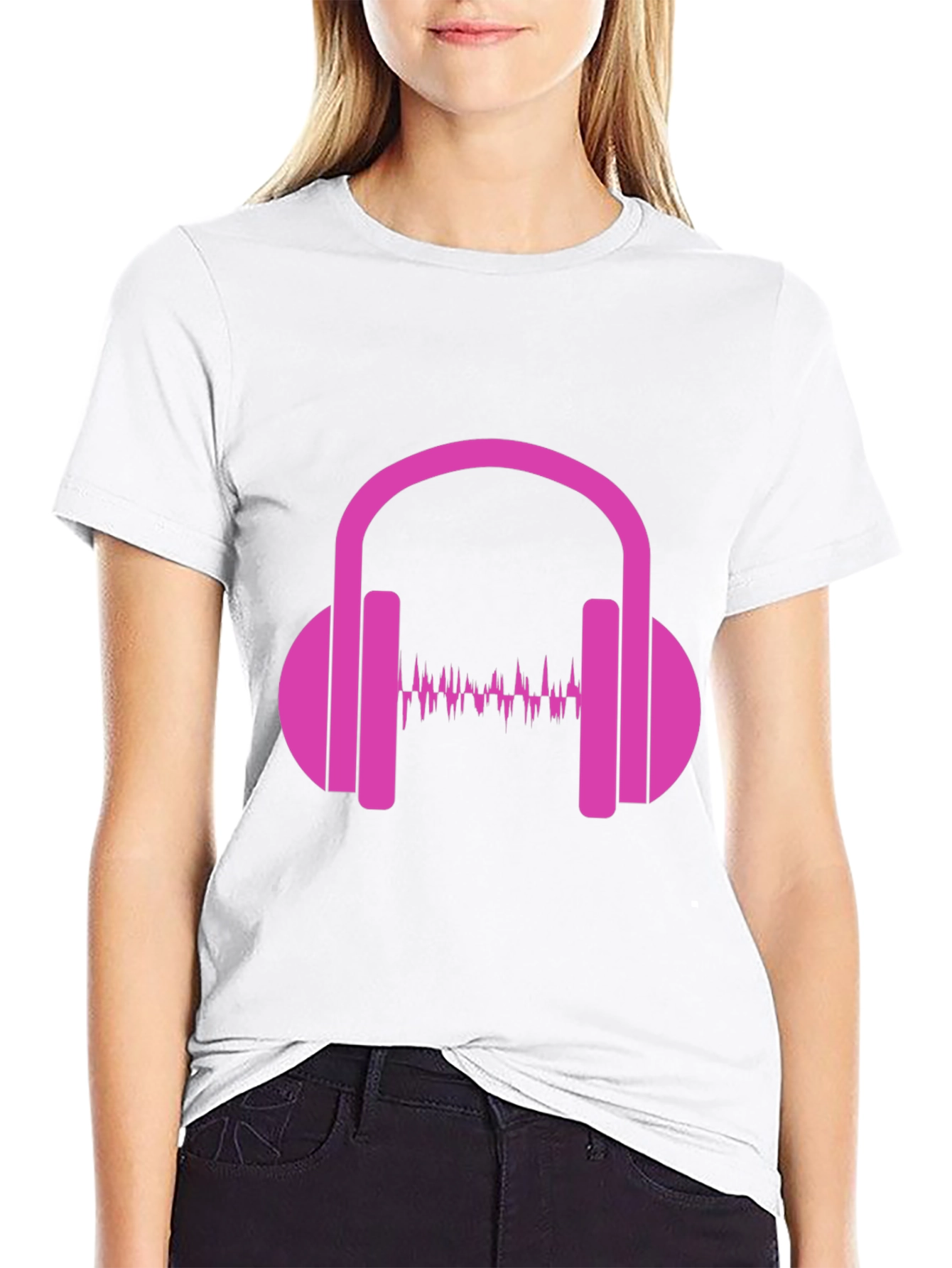 Headphone Music Wave Graphic Tee