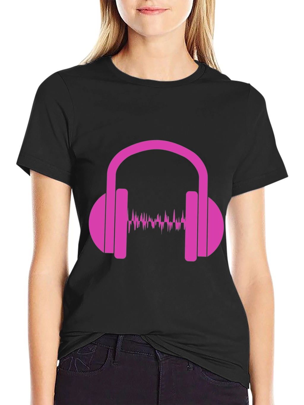 Headphone Music Wave Graphic Tee