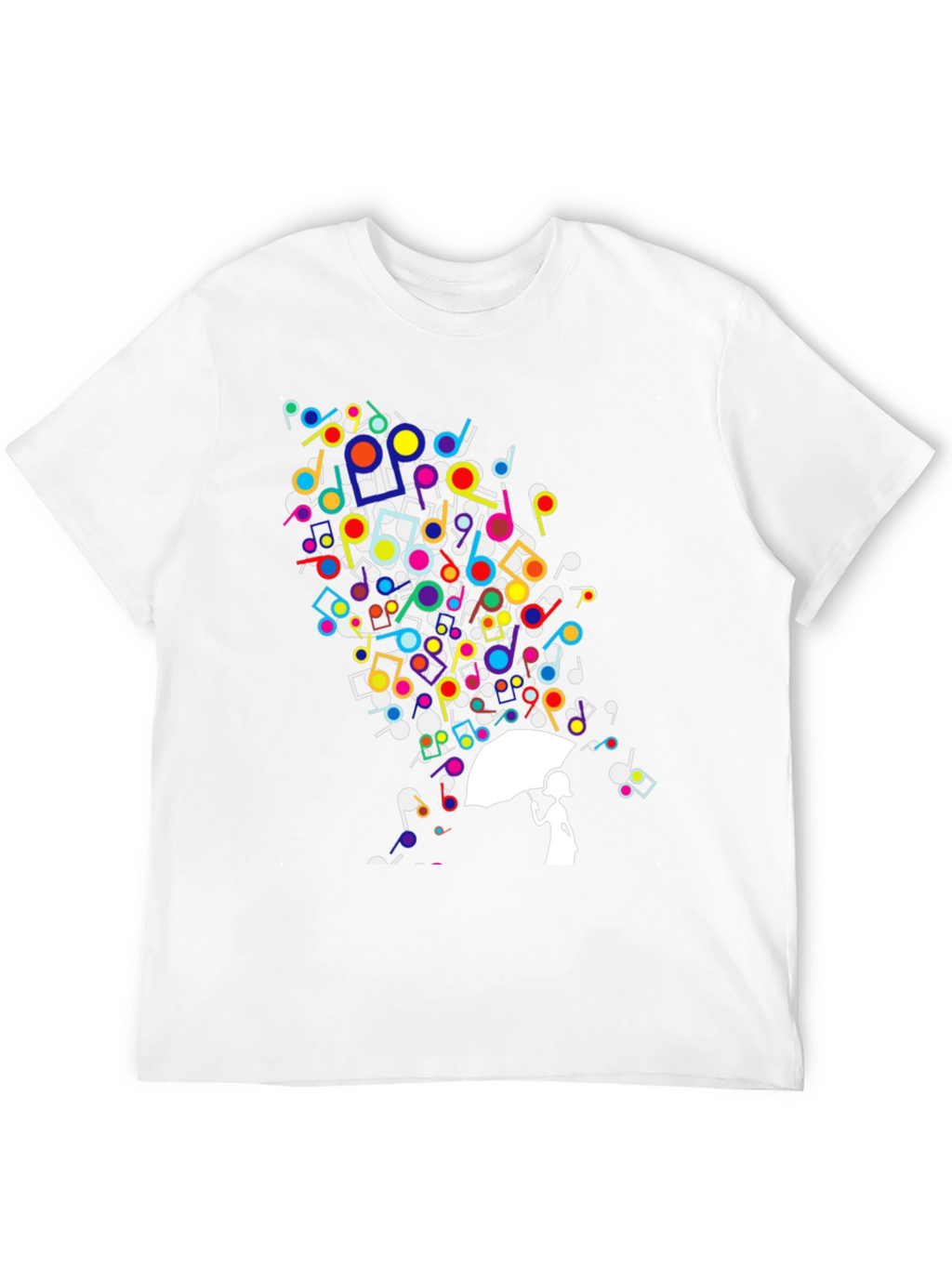 Music Notes Umbrella T-Shirt