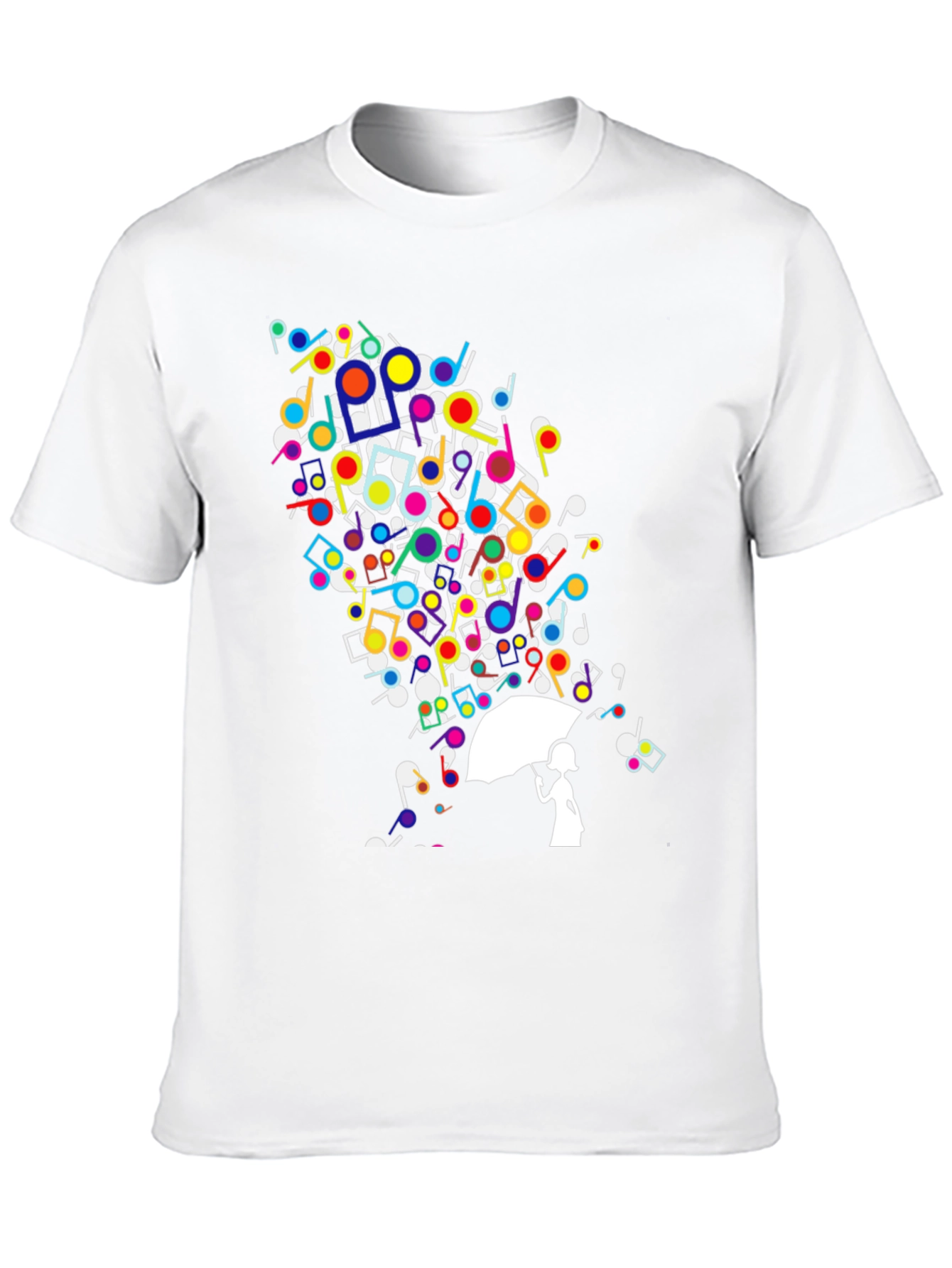Music Notes Umbrella T-Shirt