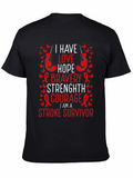 Stroke Survivor T-Shirt: Love Hope Bravery