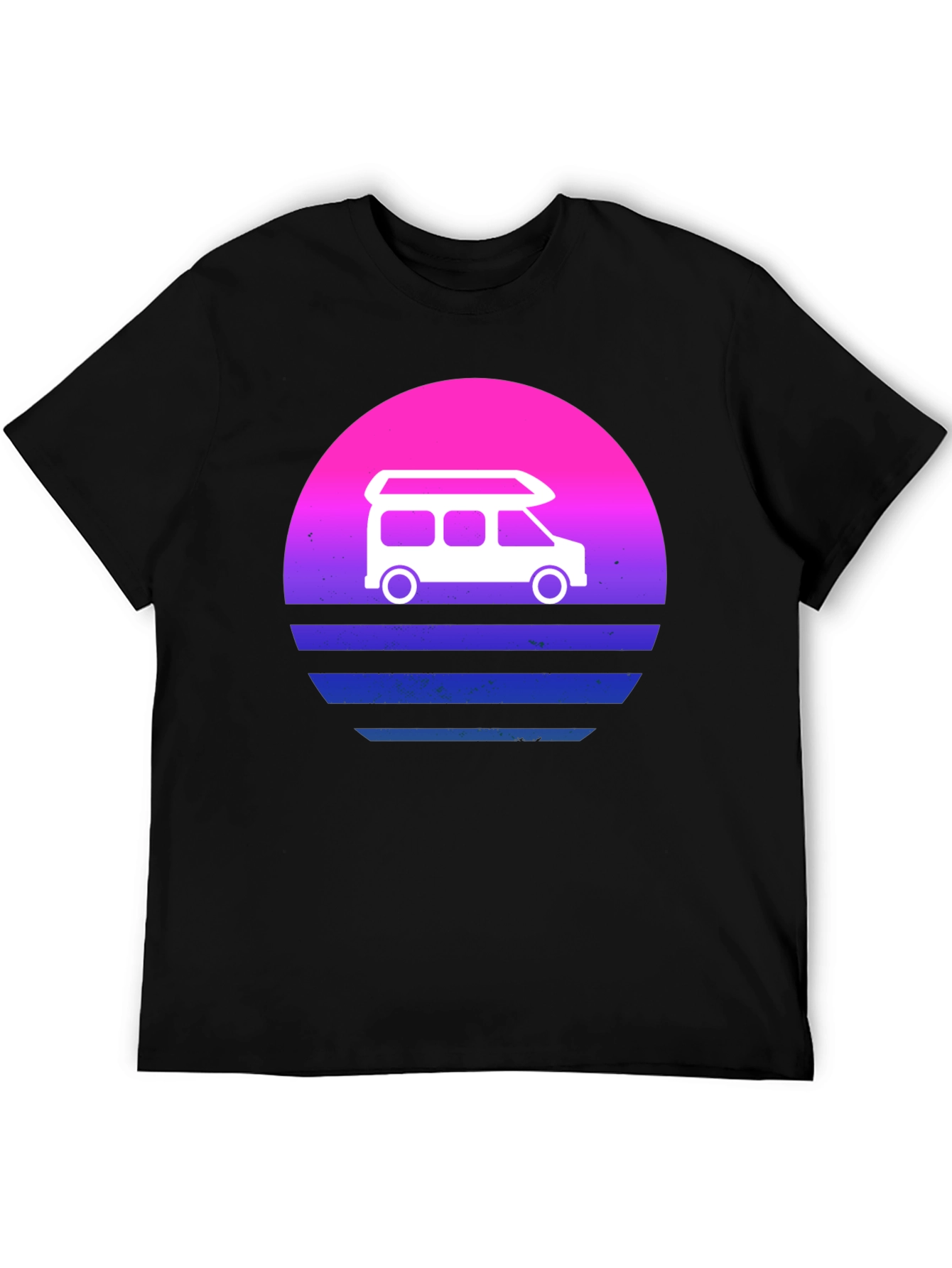 Retro Van Sunset T-Shirt - Vintage Camper Tee