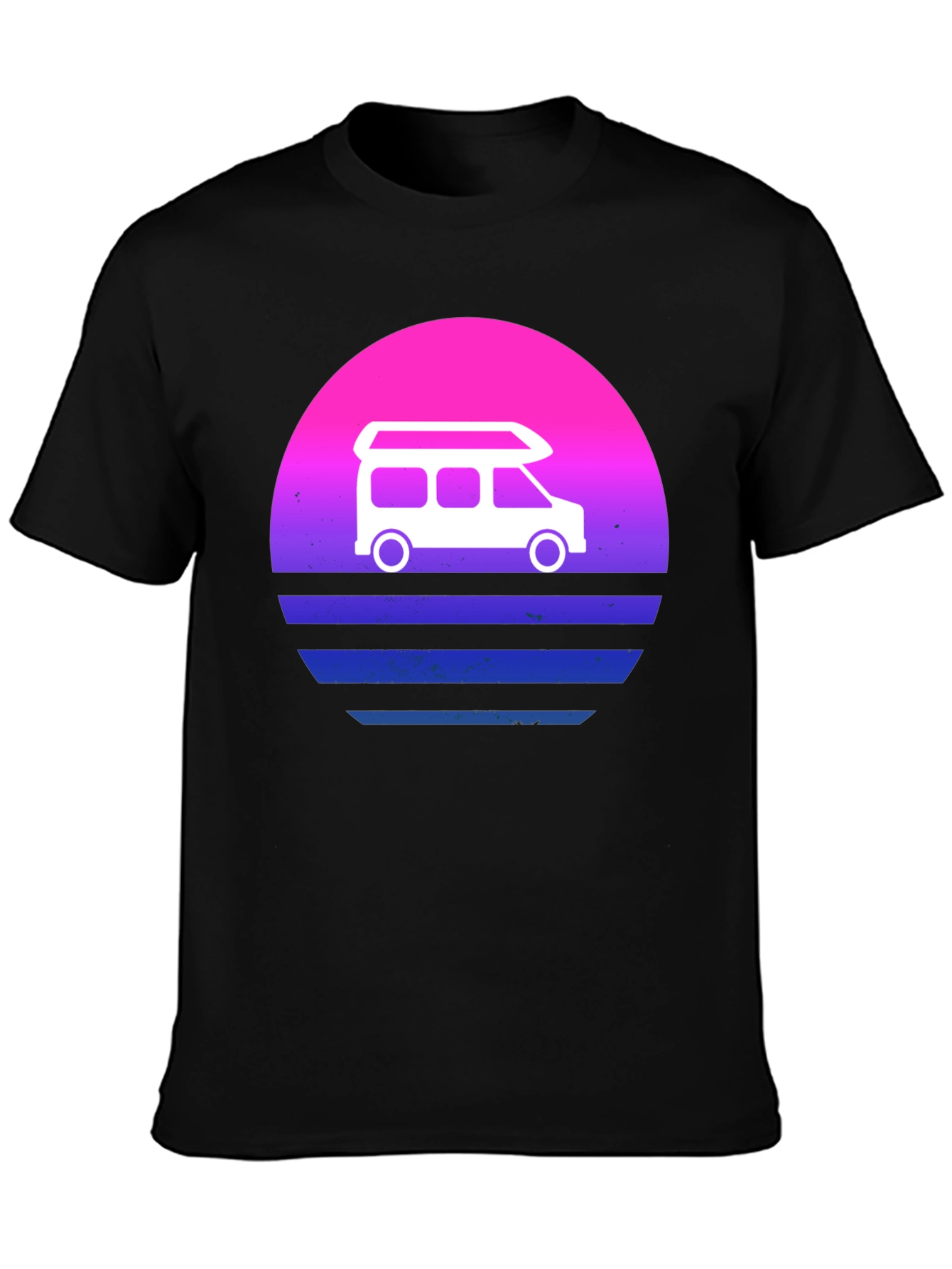 Retro Van Sunset T-Shirt - Vintage Camper Tee
