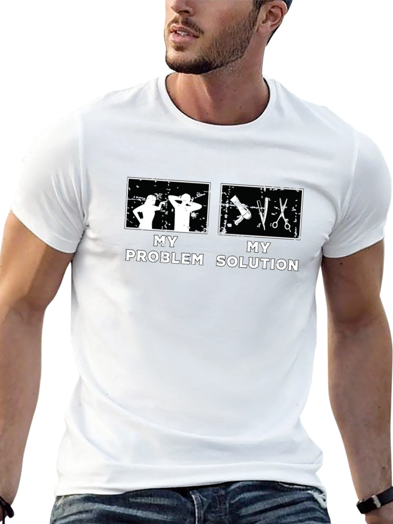 My Problem My Solution Barber T-Shirt