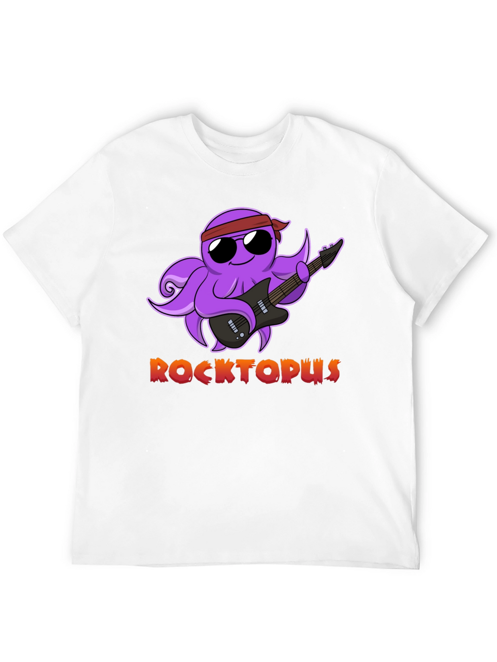 Rocktopus Graphic T-Shirt - Cool Octopus Band Tee