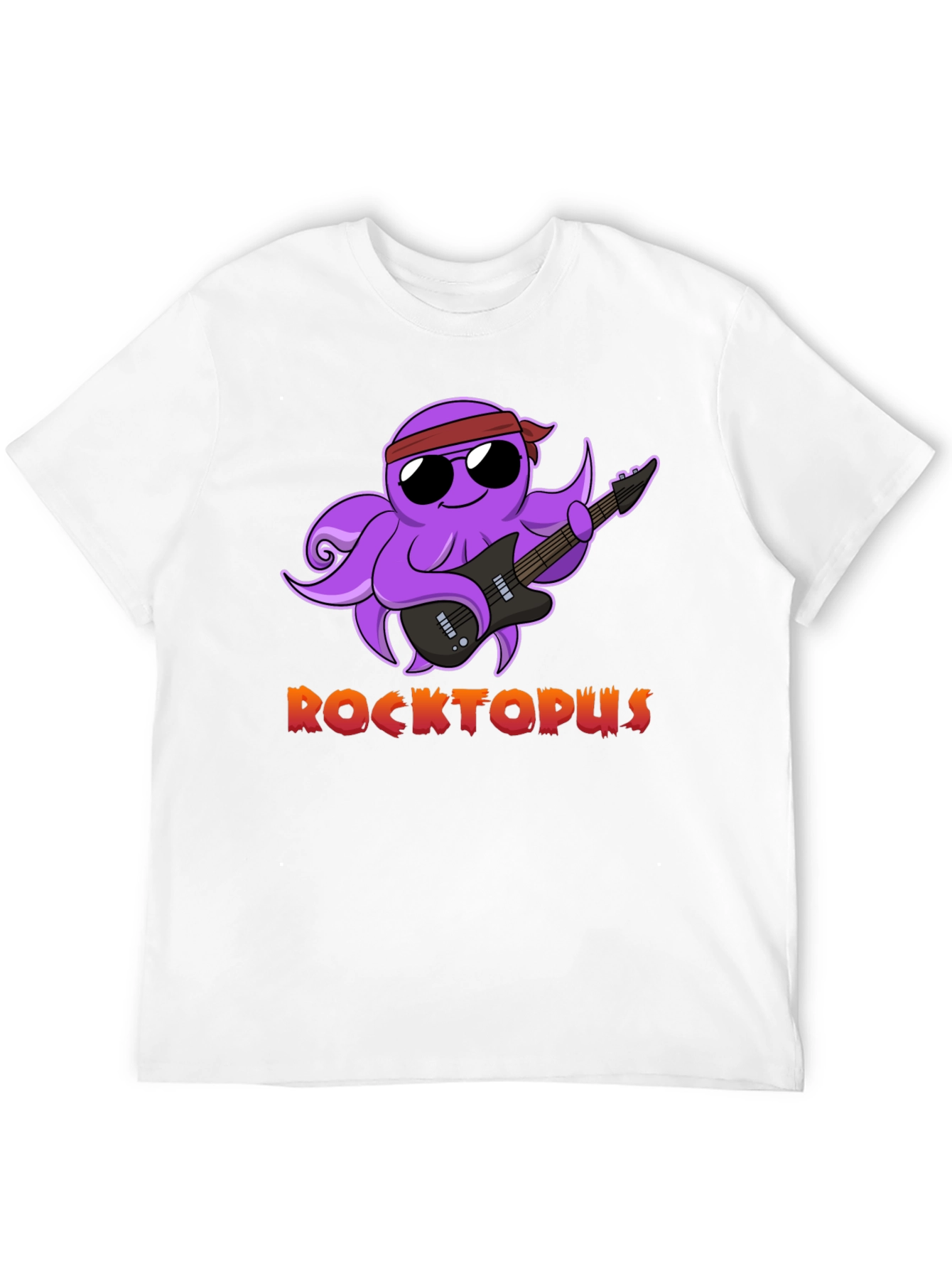 Rocktopus Graphic T-Shirt - Cool Octopus Band Tee