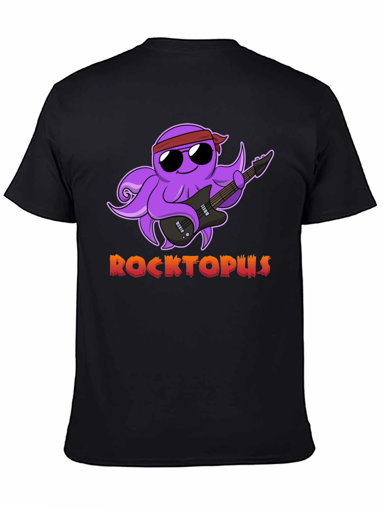 Rocktopus Graphic T-Shirt - Cool Octopus Band Tee