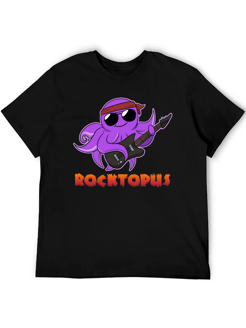 Rocktopus Graphic T-Shirt - Cool Octopus Band Tee