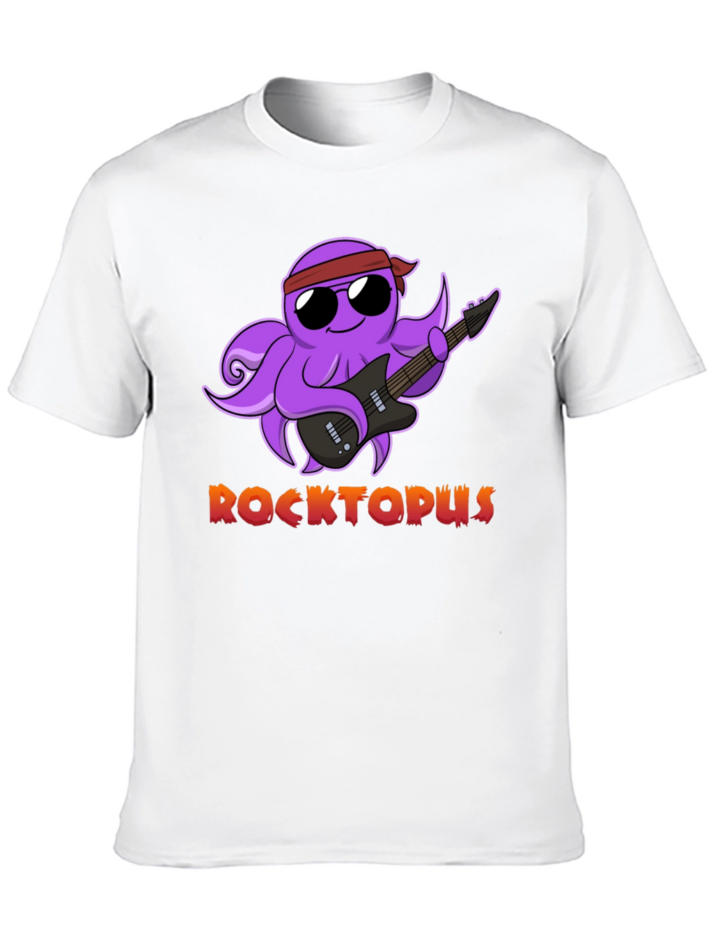 Rocktopus Graphic T-Shirt - Cool Octopus Band Tee